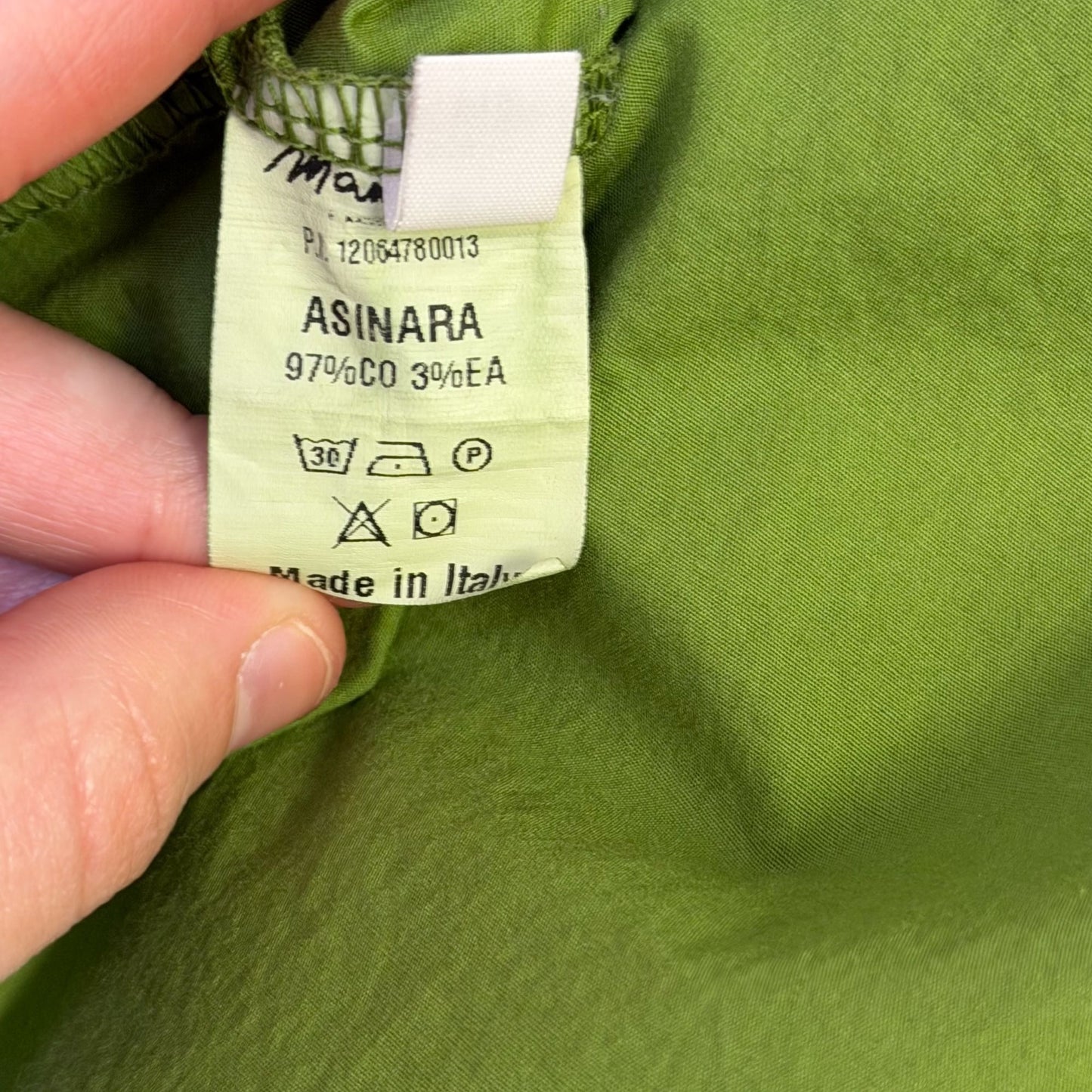 Mama B. Cot Blouse Relaxed Fit Green Long Sleeve L