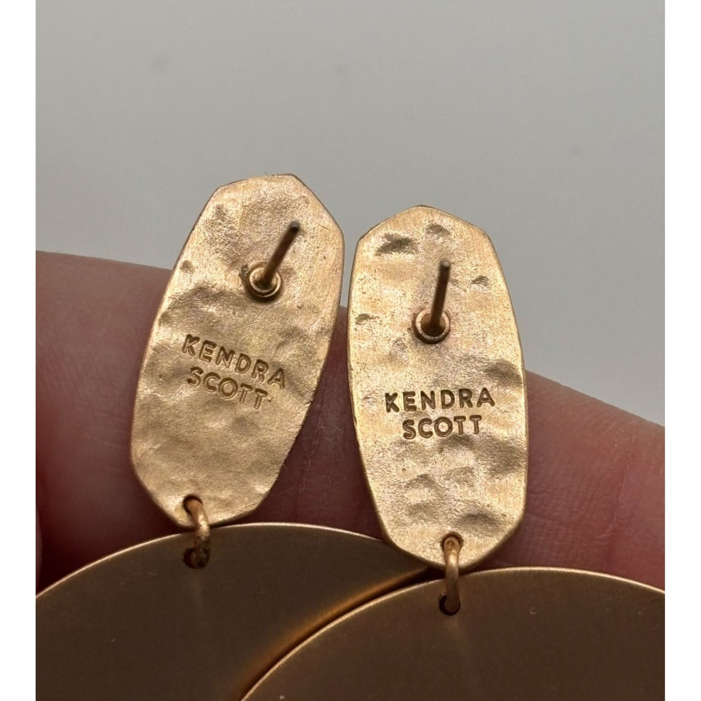 Kendra Scott Emmet Textured Gold Chandelier Drop Earrings