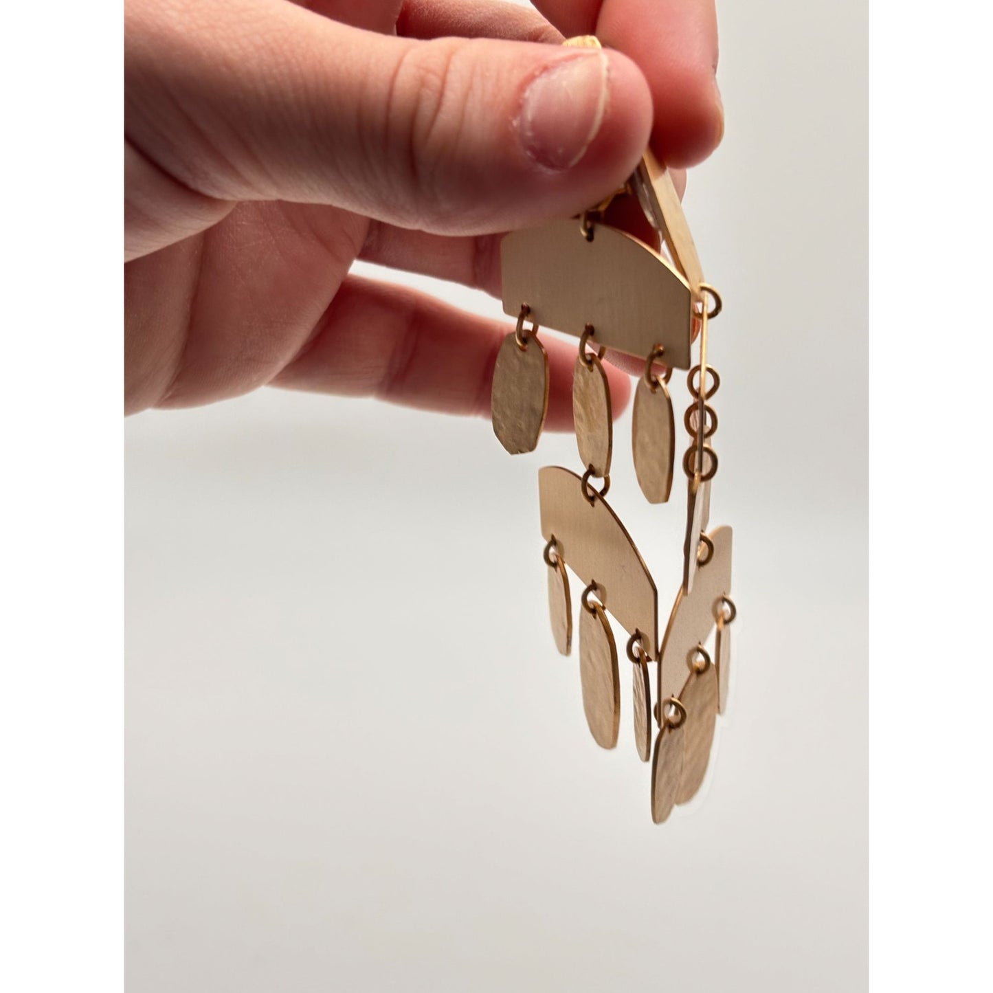 Kendra Scott Emmet Textured Gold Chandelier Drop Earrings