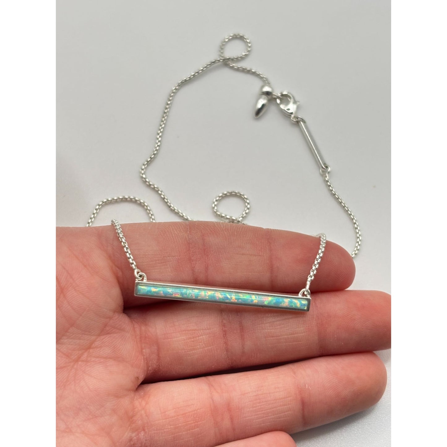 Kendra Scott Silver Bar Pendant Necklace