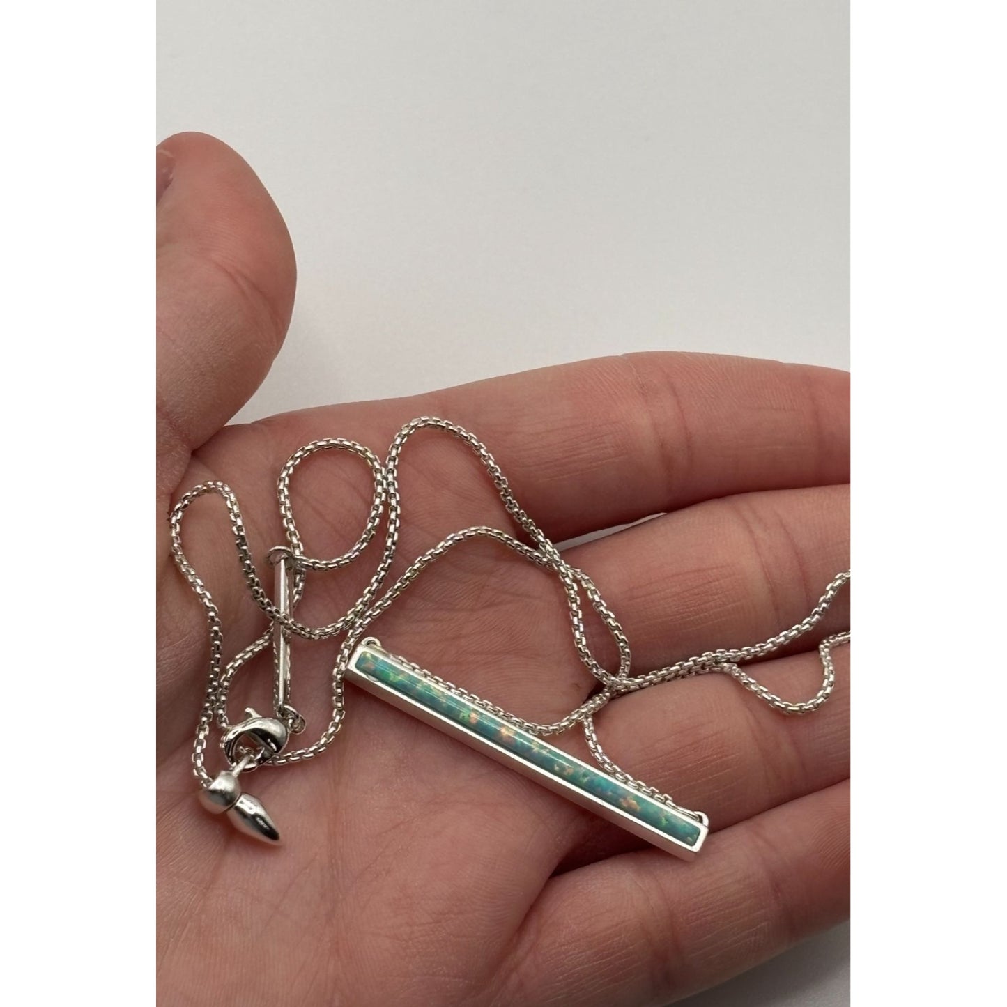 Kendra Scott Silver Bar Pendant Necklace