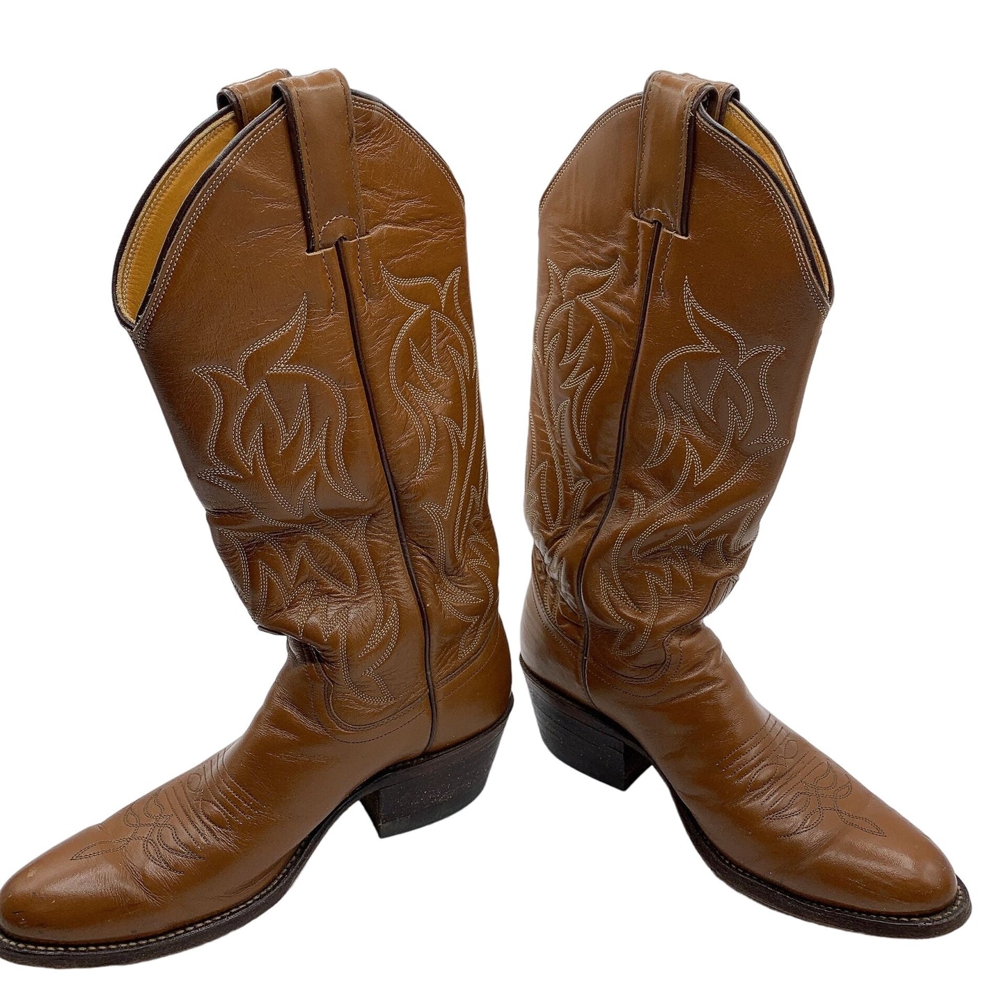 Justin Brown Western Cowboy Boots Size 5.5