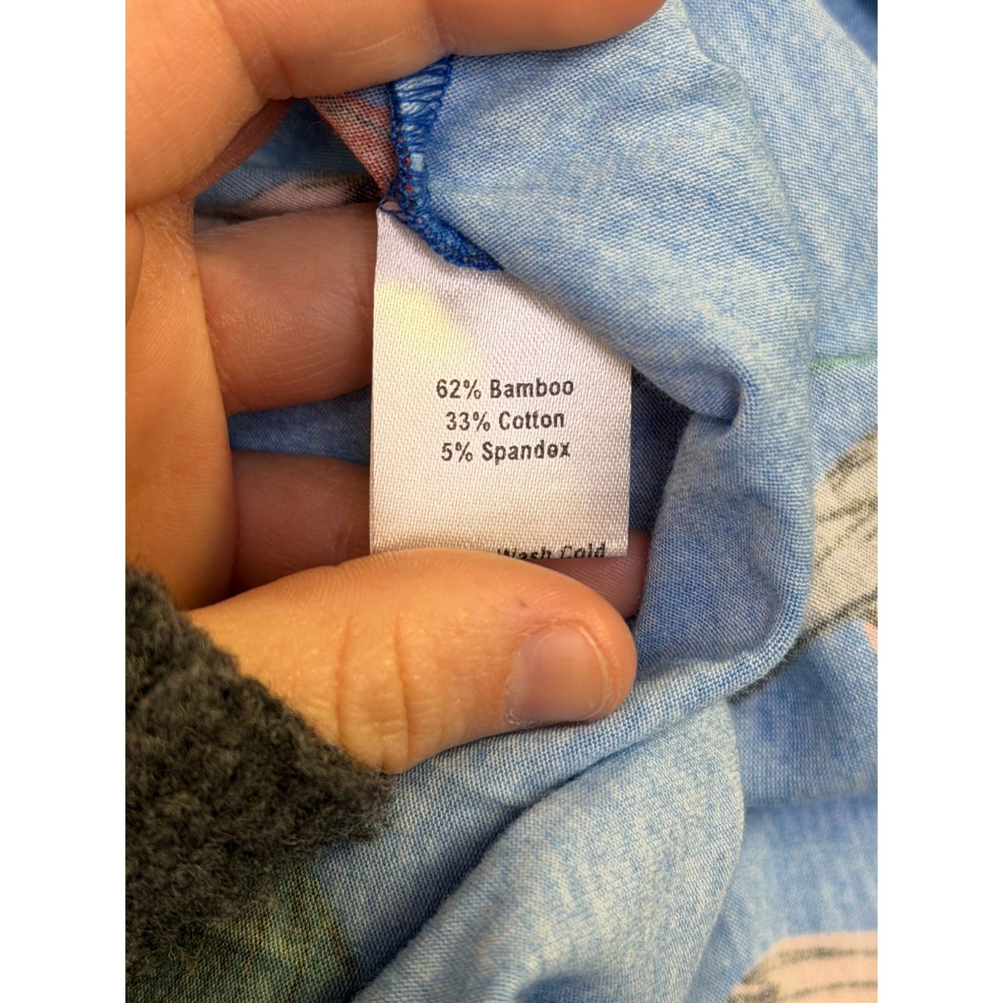 NWT The Kit Gisella Dress Azure Upstate Floral Bamboo Cotton Jersey 2X