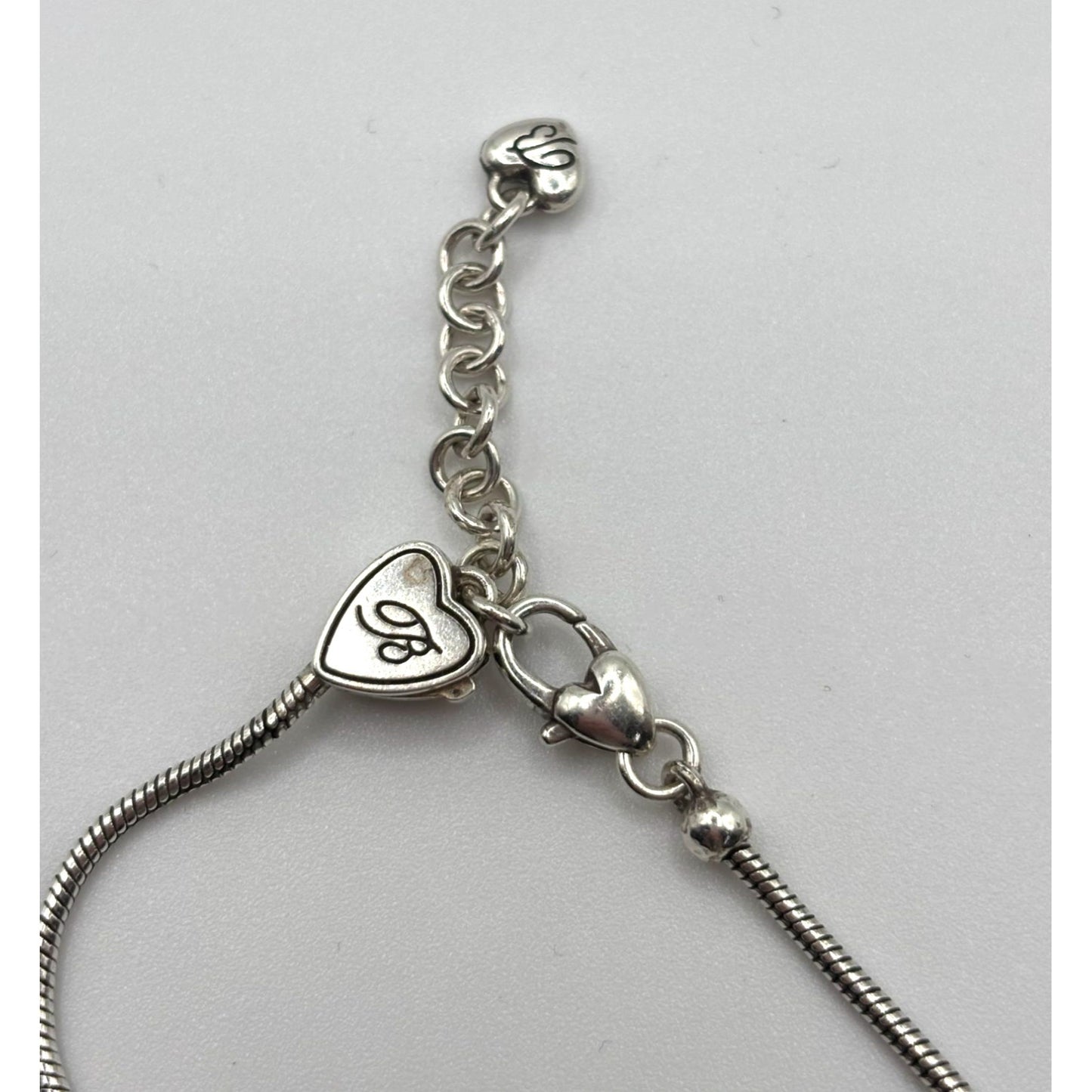 Brighton Bracelet With Heart & Beaded Charms Silver & Gold-Tone
