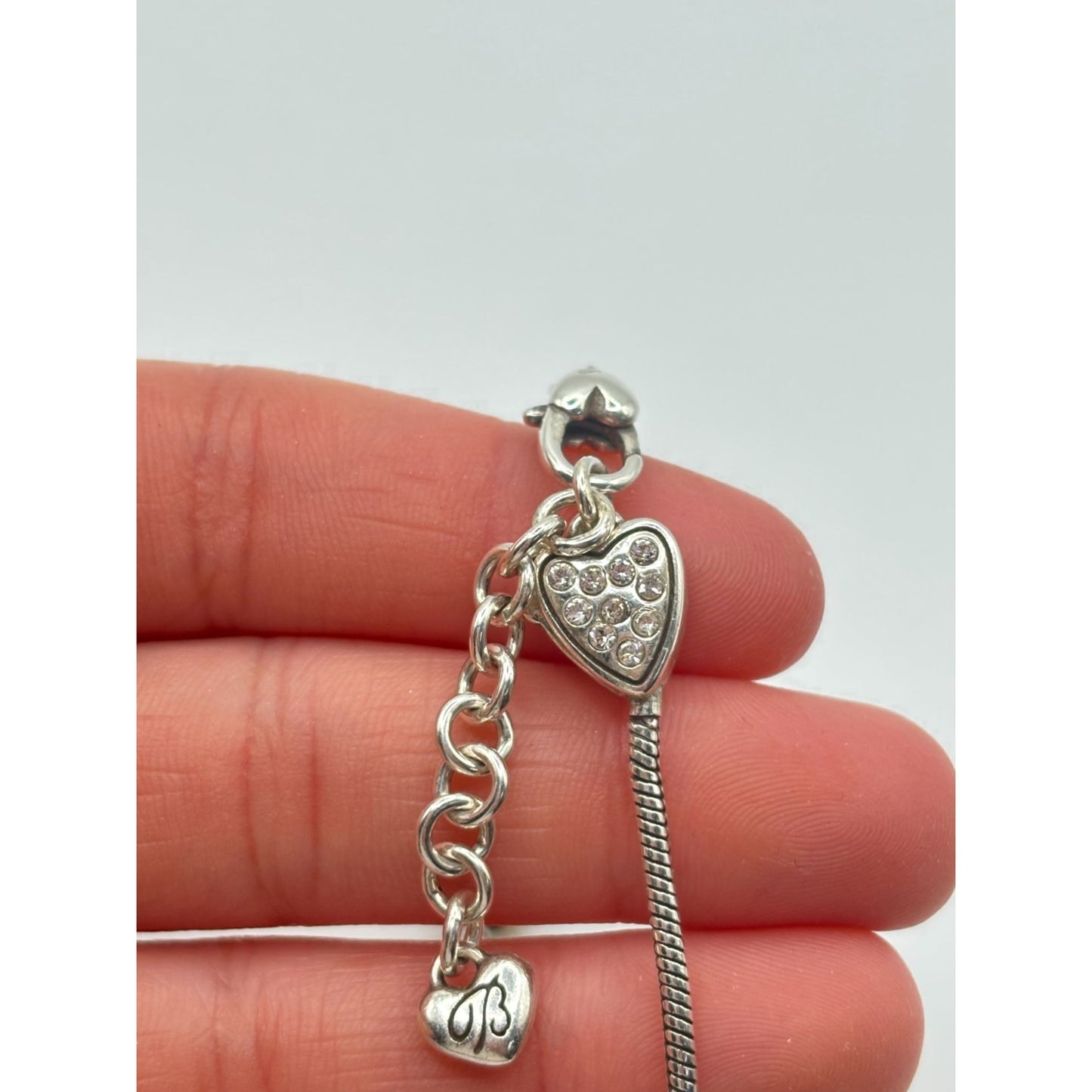 Brighton Bracelet With Heart & Beaded Charms Silver & Gold-Tone