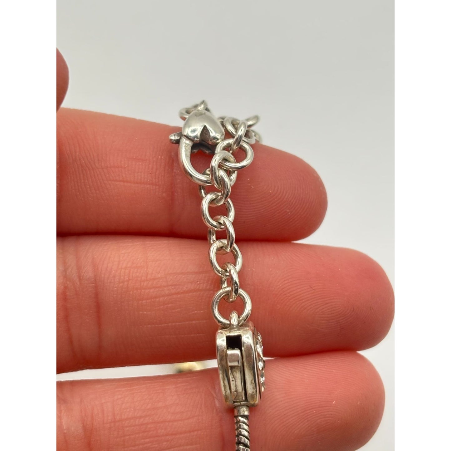 Brighton Bracelet With Heart & Beaded Charms Silver & Gold-Tone
