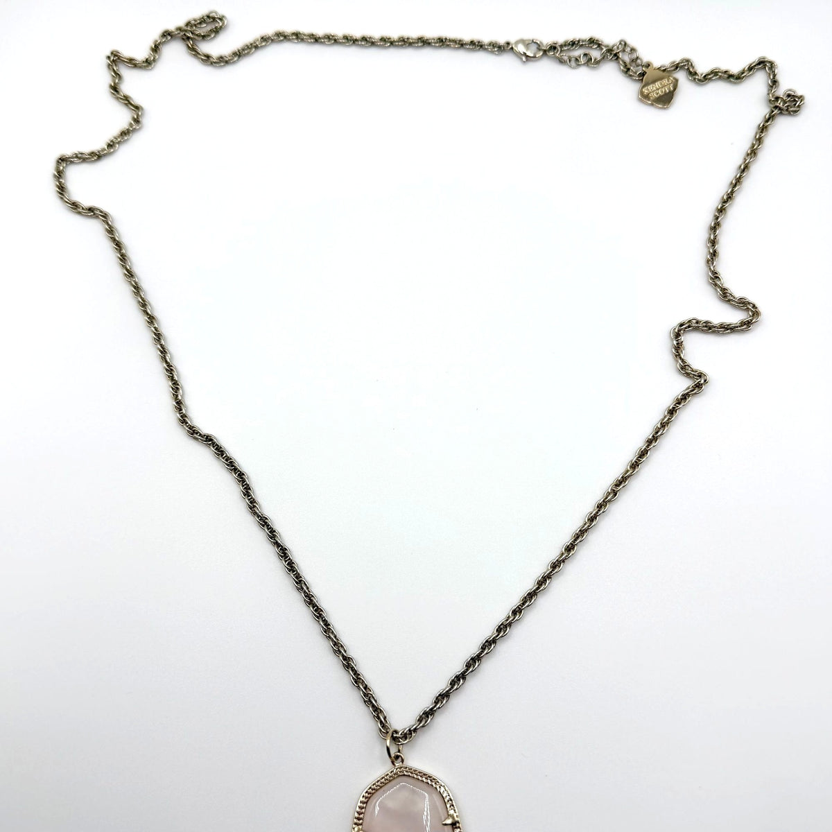 Kendra Scott Rose Quartz Gold-Tone Long Pendant Necklace