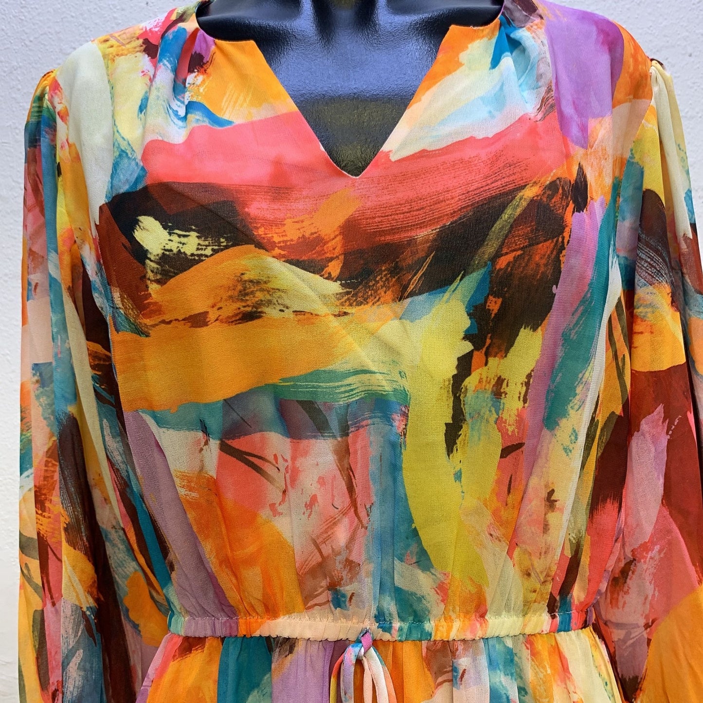 Willa Story Multi-colored Print Dress Size Medium