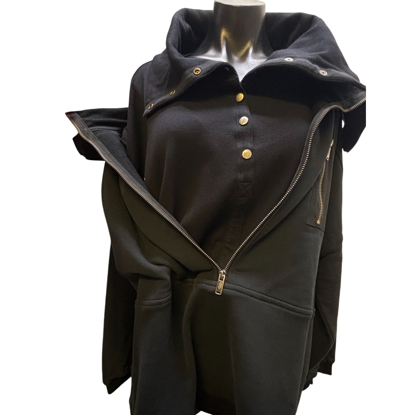 NWT Fp Movement Hooded Jacket Black L Oversized