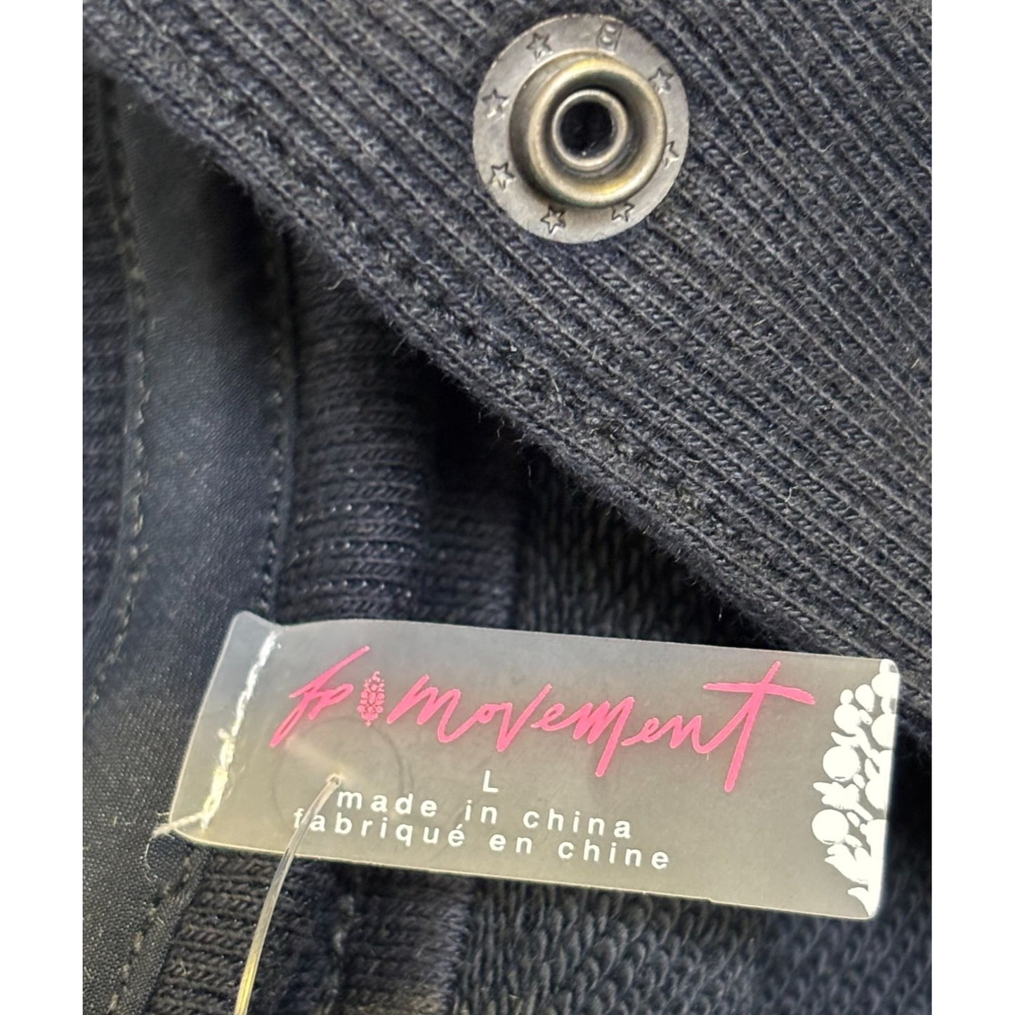 NWT Fp Movement Hooded Jacket Black L Oversized
