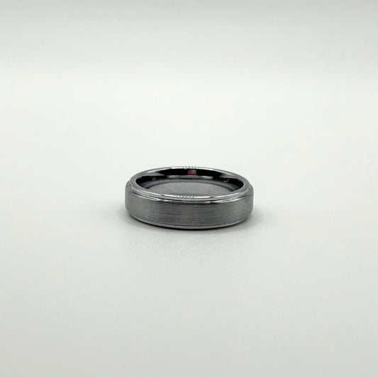 Tungsten Carbide Band Silver Tone Ring Size 9