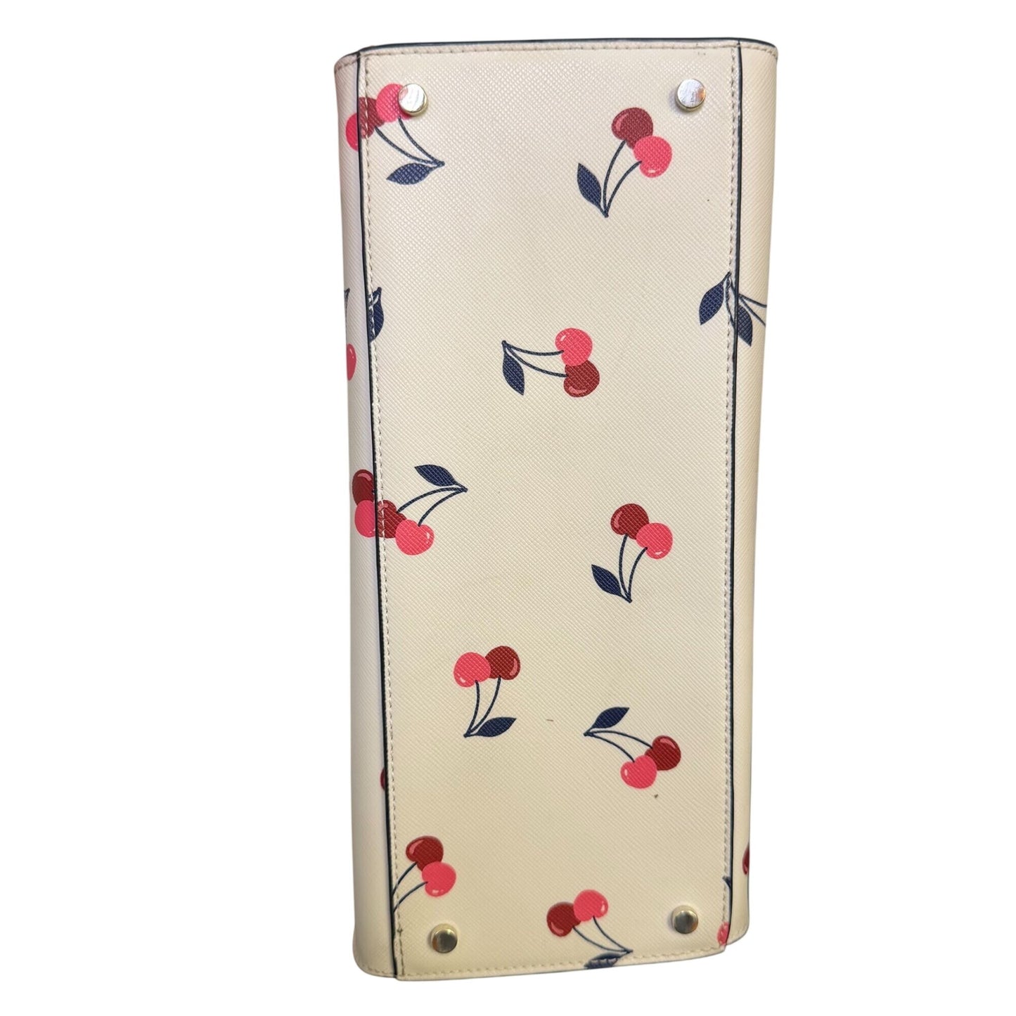 Kate Spade New York Cherry Print Satchel Crossbody Bag In Navy & Cream