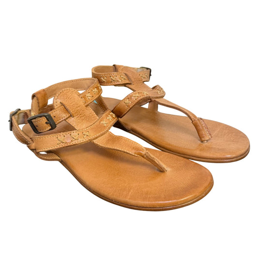 Bed Stu Brown Leather Sandals Buckle Strap Size 7.5