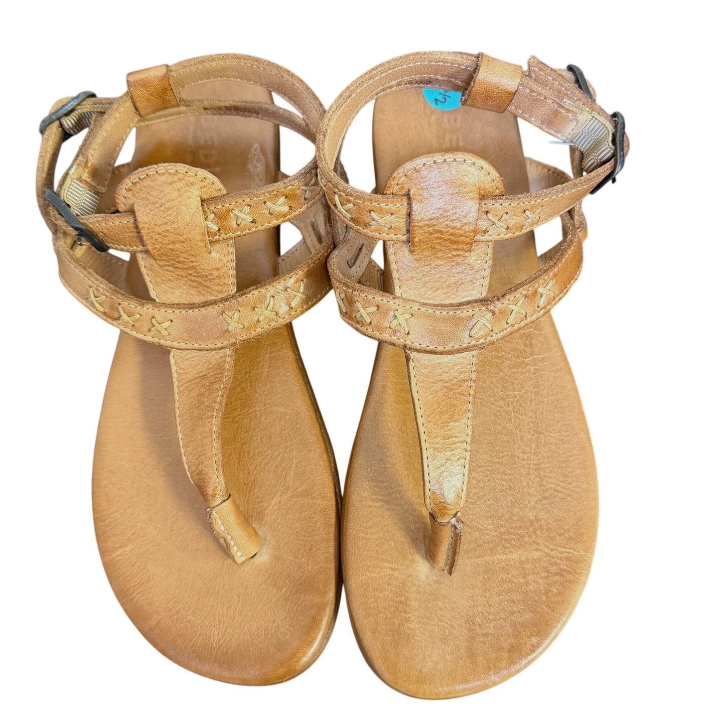 Bed Stu Brown Leather Sandals Buckle Strap Size 7.5