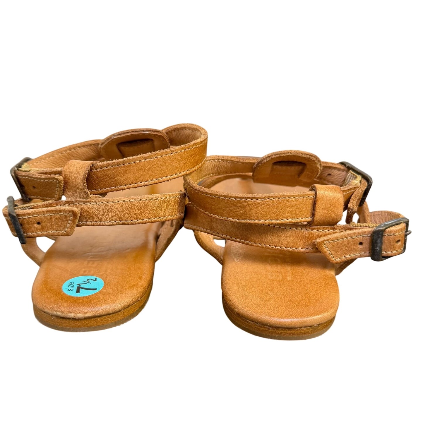 Bed Stu Brown Leather Sandals Buckle Strap Size 7.5
