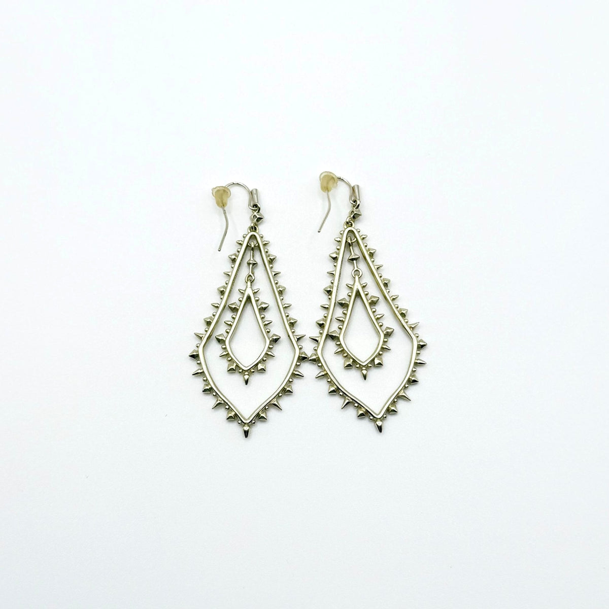 Kendra Scott Gold-Tone Drop Earrings With Crystal Accents