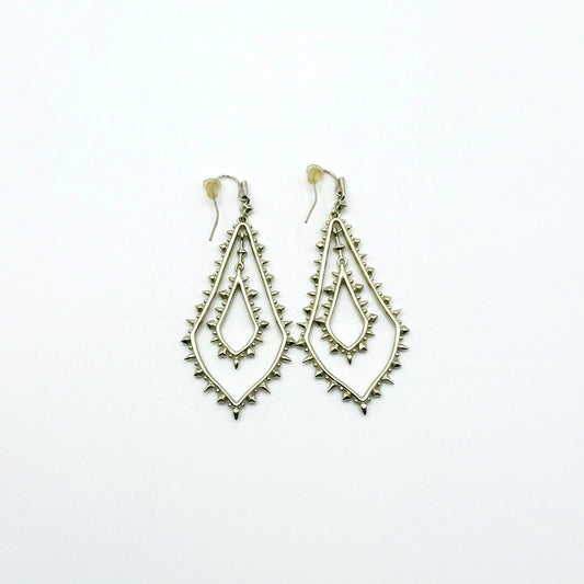 Kendra Scott Gold-Tone Drop Earrings With Crystal Accents