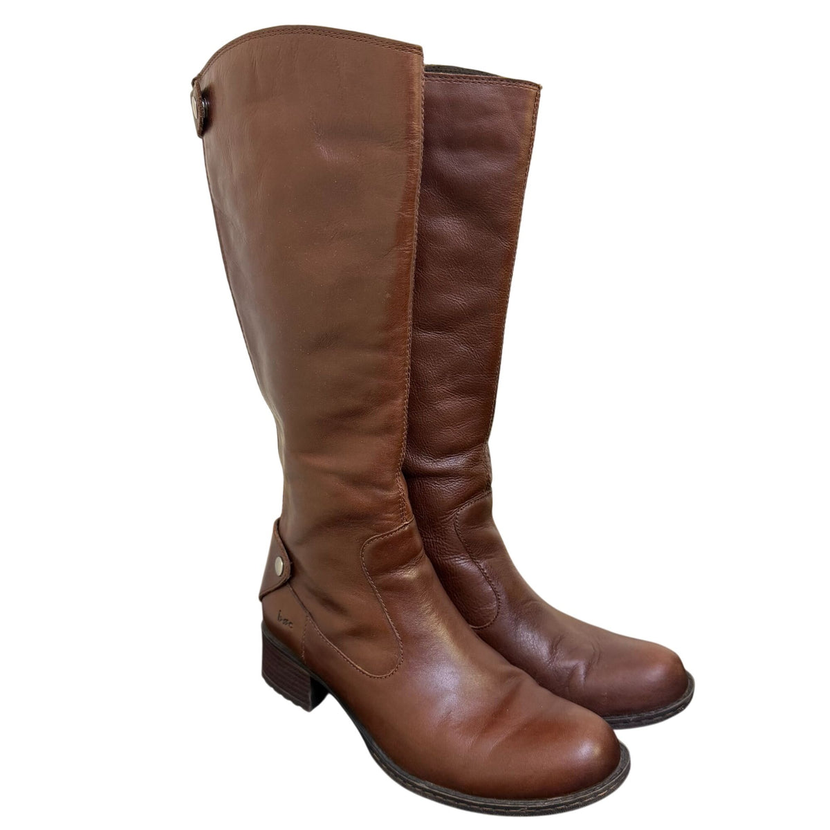 Born Brown Leather Knee-High Boots Size 7
