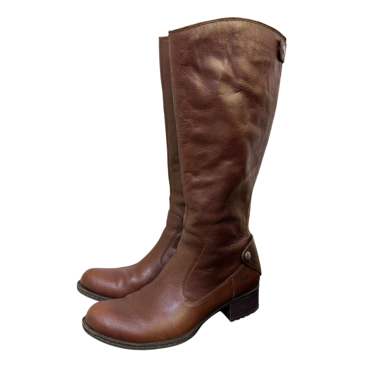 Born Brown Leather Knee-High Boots Size 7