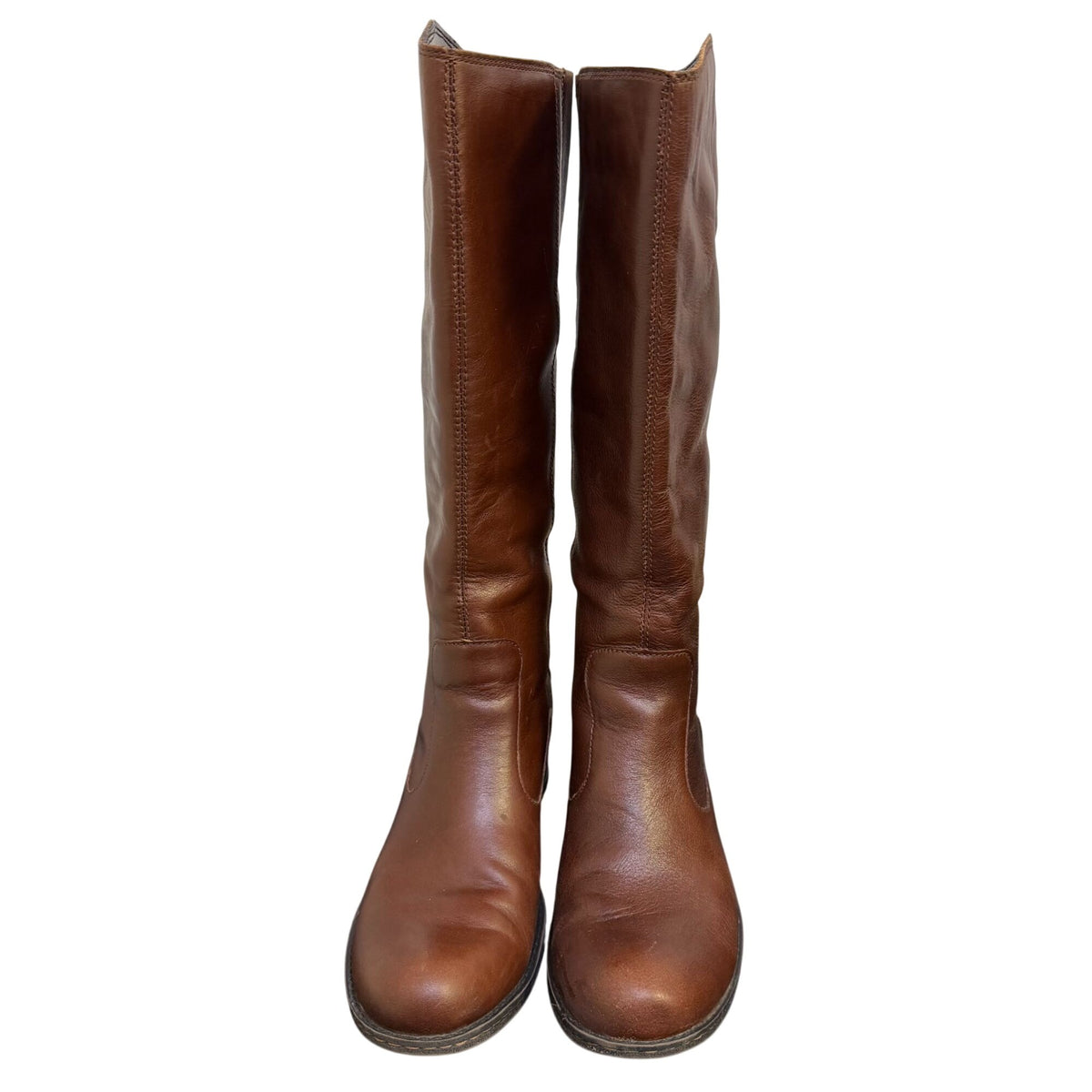 Born Brown Leather Knee-High Boots Size 7
