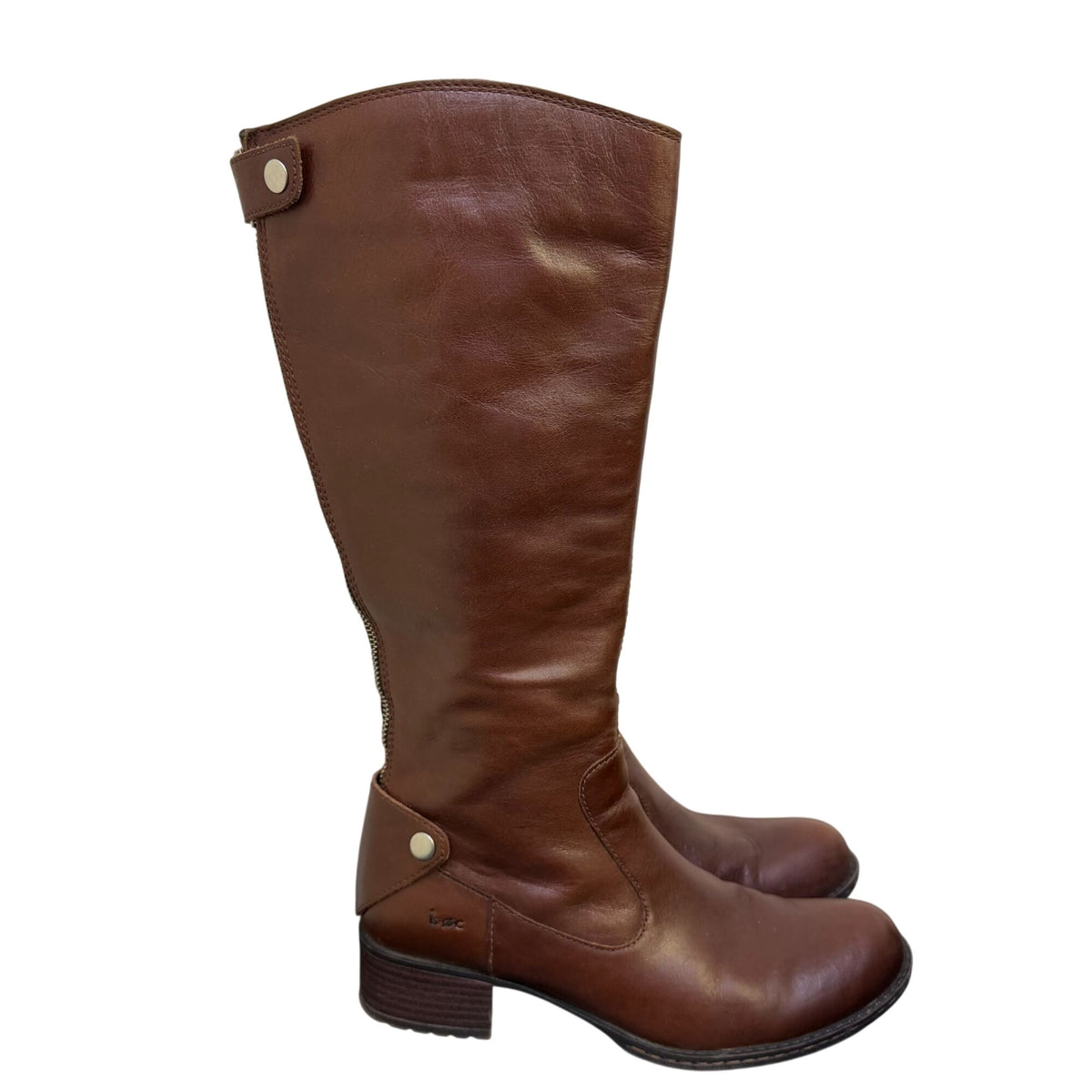 Born Brown Leather Knee-High Boots Size 7