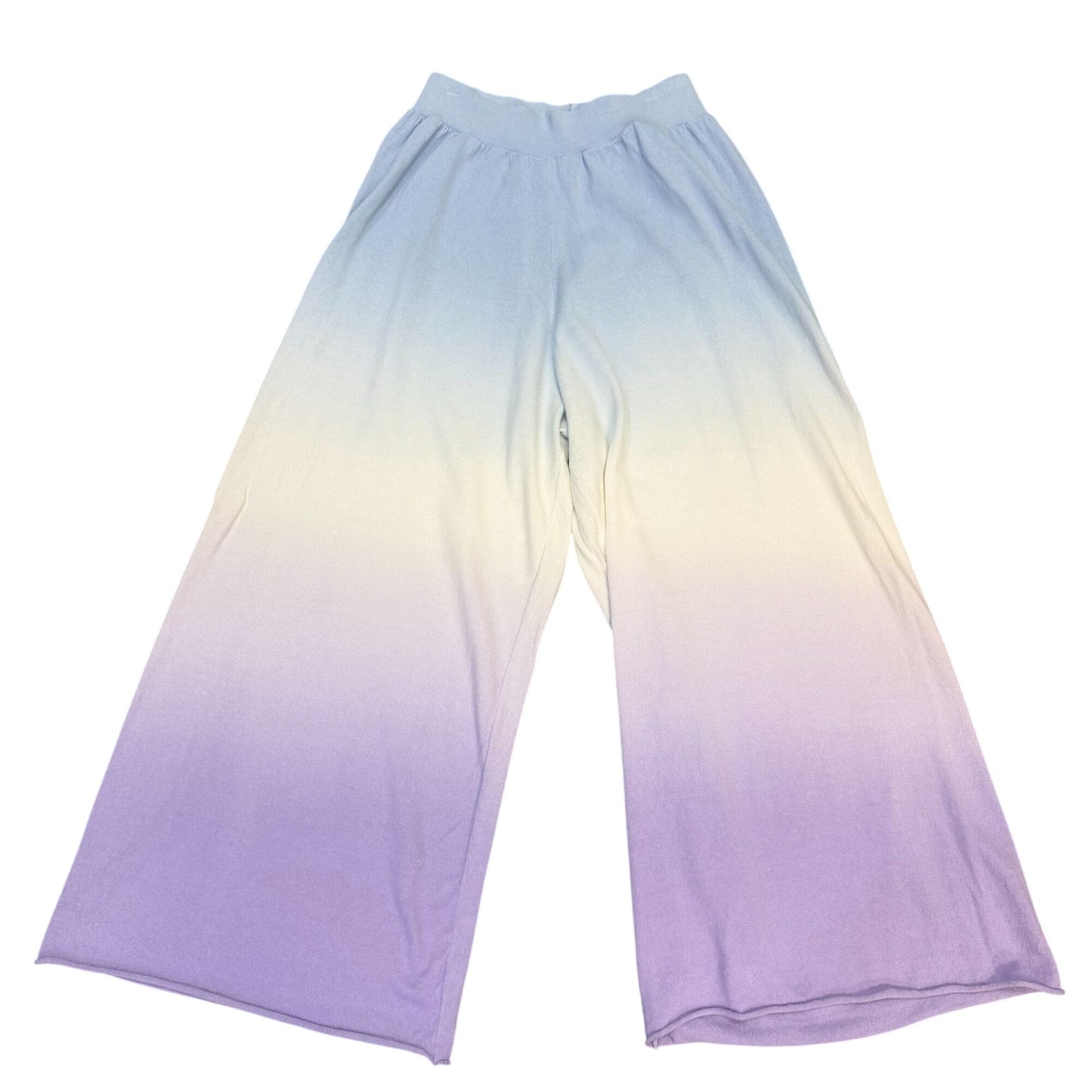 Johnny Was 3-pc Ombre Cardigan Blouse & Pants Set Blue Purple XS/S