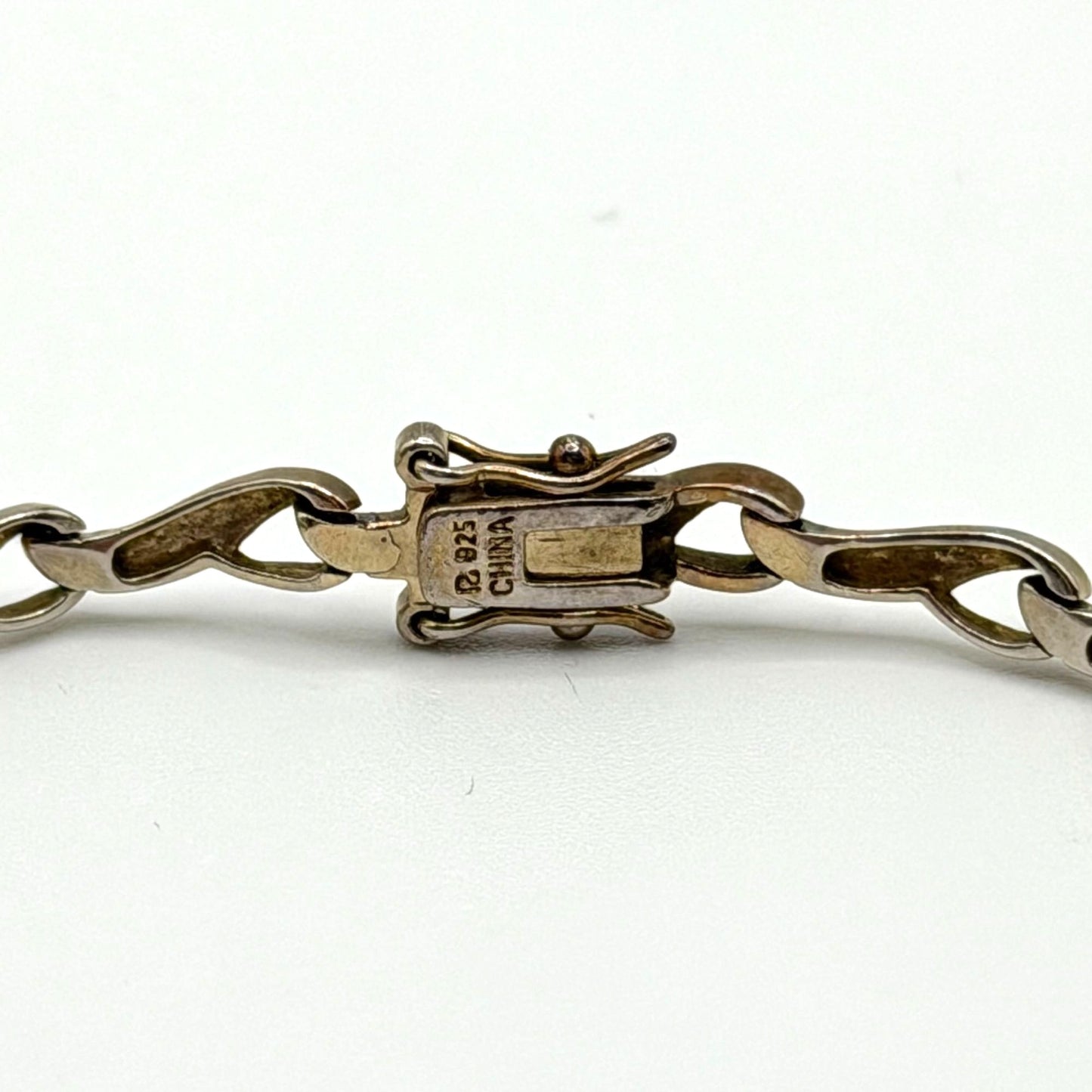 Sapphire & Diamond Accent 925 Sterling Silver Bracelet