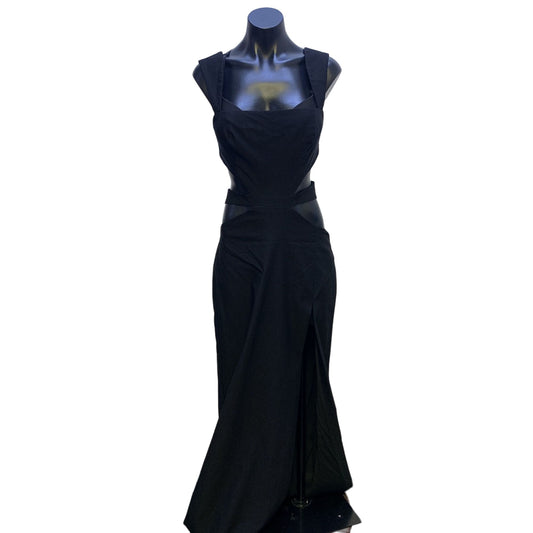 Michael Costello X Revolve Black Cutout Evening Gown Dress Size S