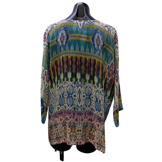 Johnny Was Multi-Color Boho Print Blouse Size S