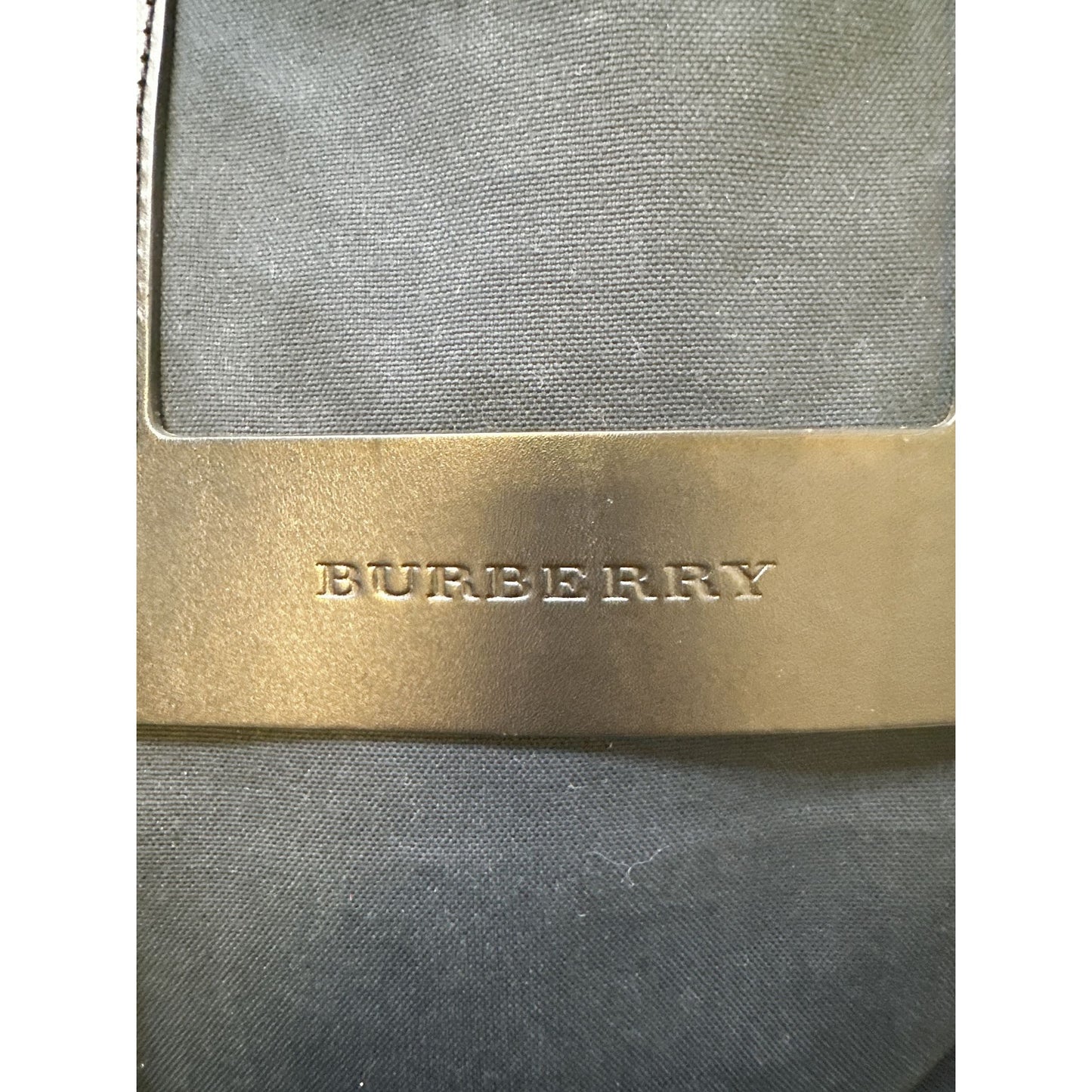 NWT Burberry Black Canvas & Leather Tote Bag