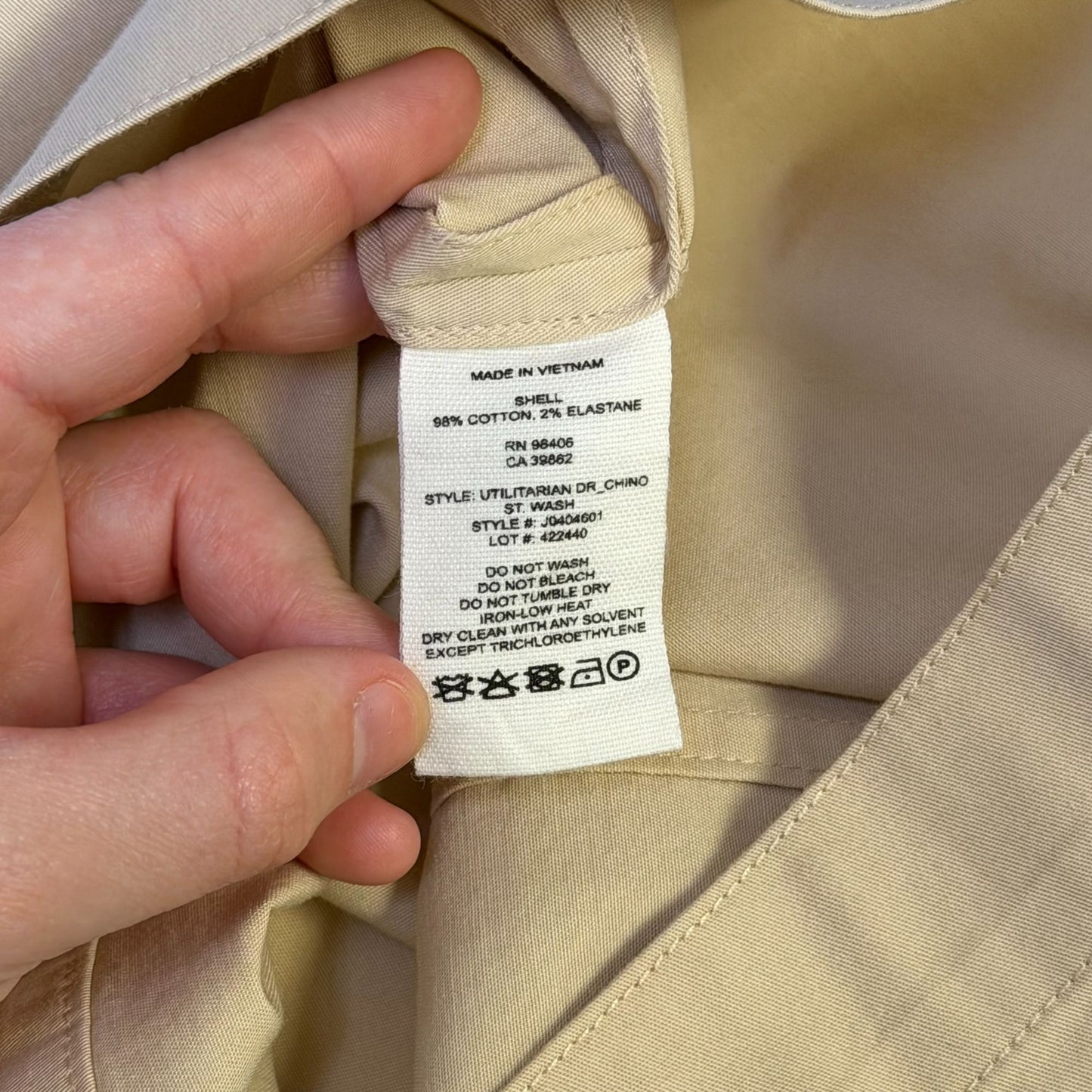 Theory Cream Sleeveless Utilitarian Chino Dress With Pockets 6
