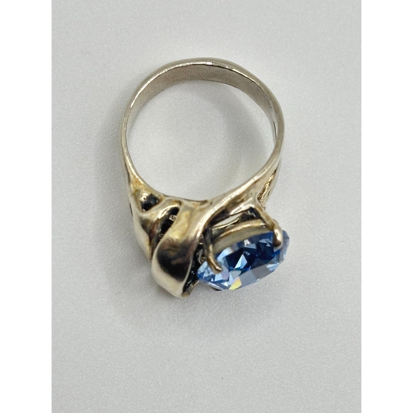 Noa Zuman Wrapped Ring 925 Sterling Silver With Blue Stone Size 8