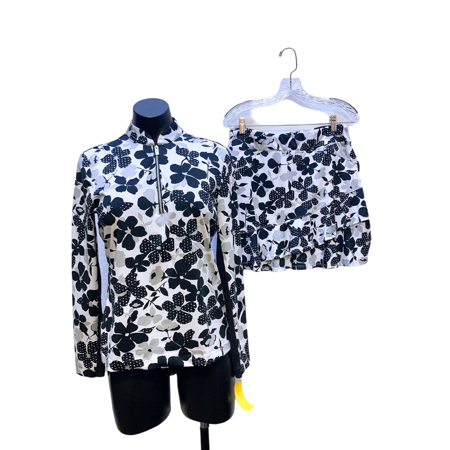 Tail Floral 3 Piece Golf Set Print Long Sleeve Top & Skort Set S