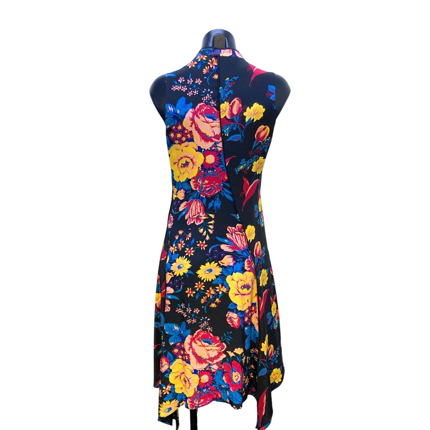 Diane Von Furstenberg Silk Floral Sleeveless Dress 6