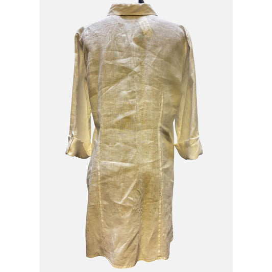 Edward Linen White Long Blouse L