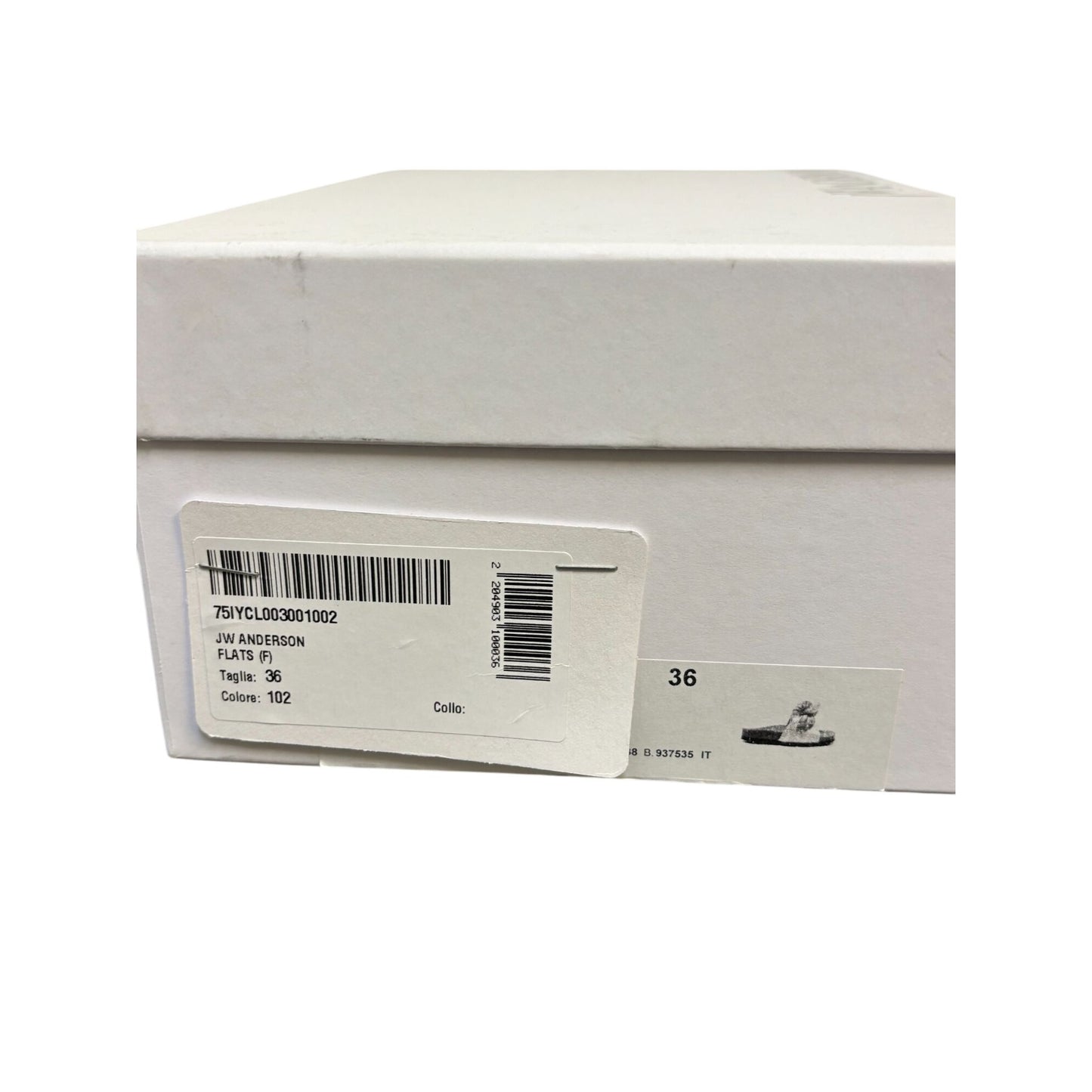 JW Anderson Cream & Gold Chain Slides 5.5