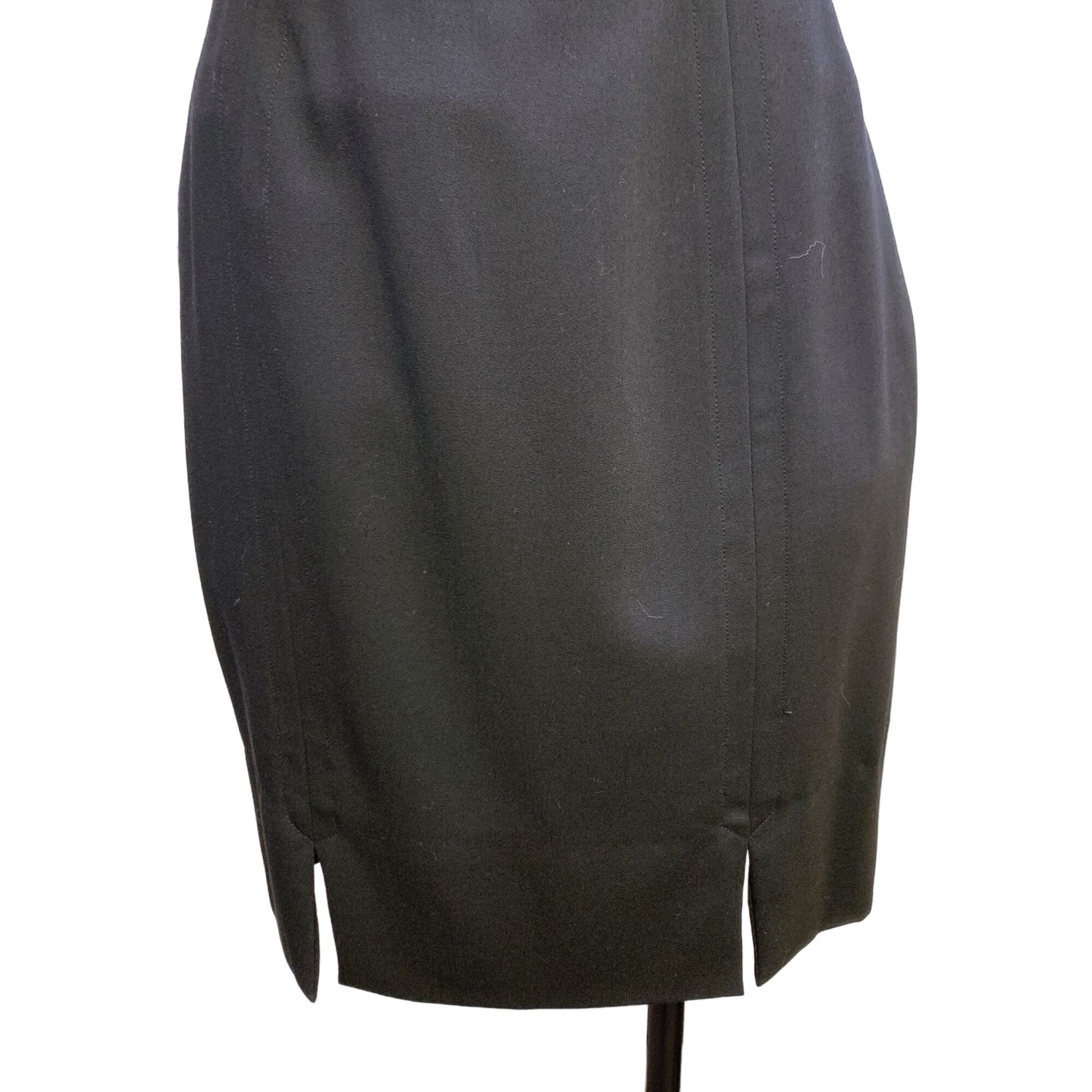 Escada Black Wool Pencil Skirt Size Small/38