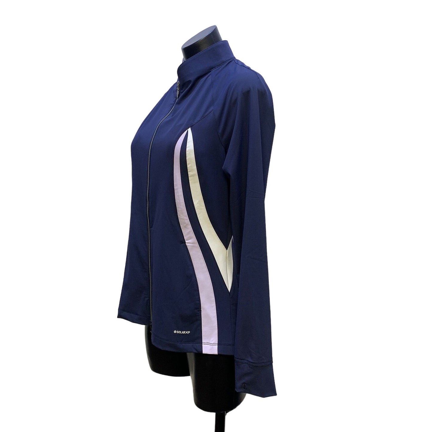 NWT Greg Norman Workout Navy Golf SolarXP Women's Performance Jacket M