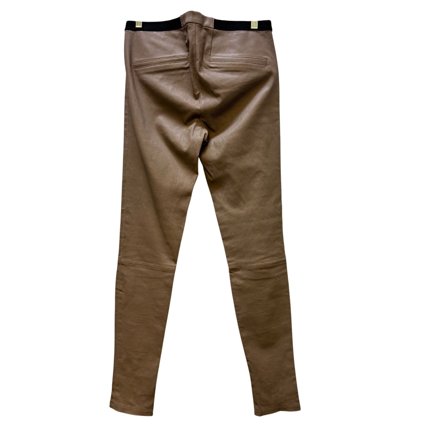Helmut Lang Lamb Leather Pants Cocoa Size 10