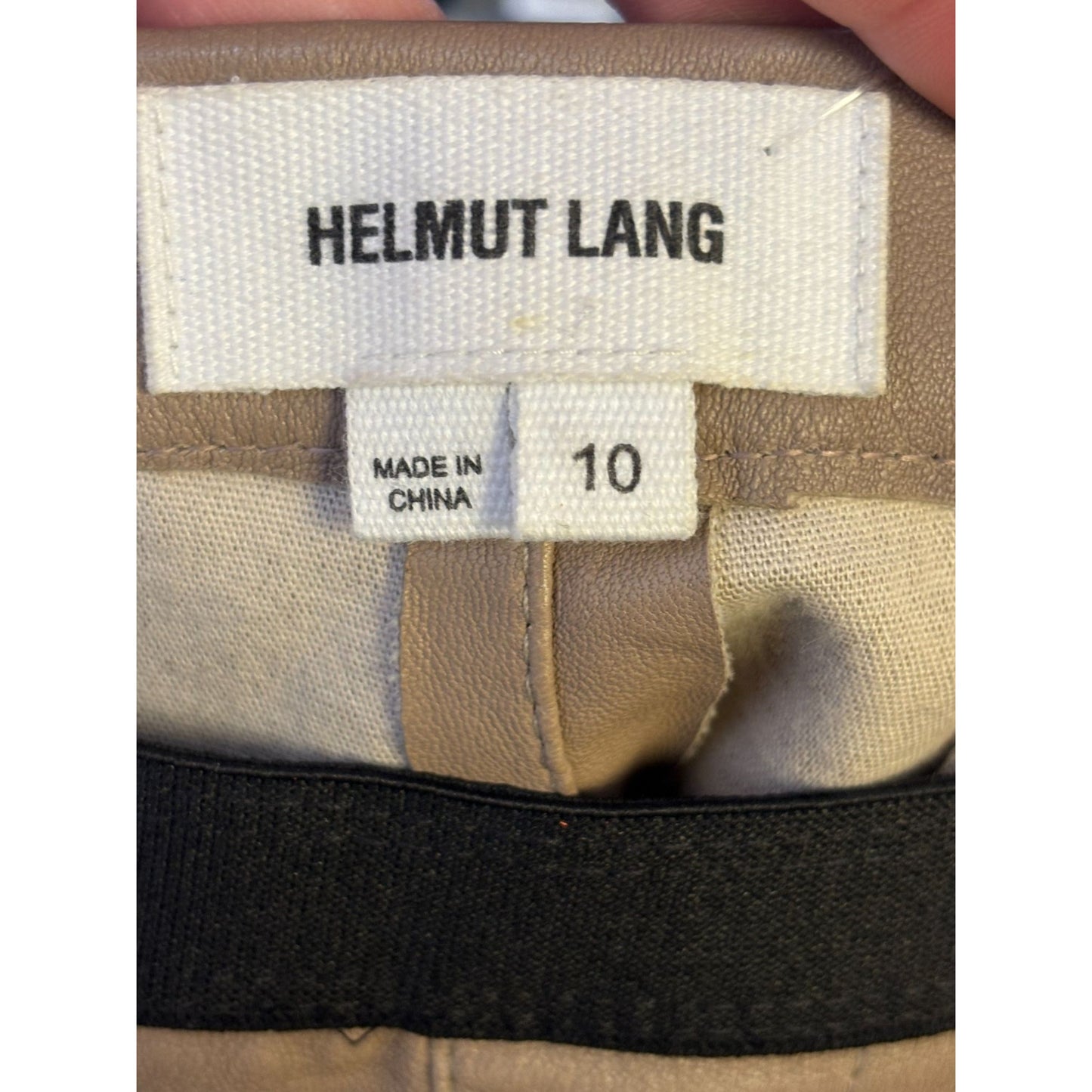 Helmut Lang Lamb Leather Pants Cocoa Size 10