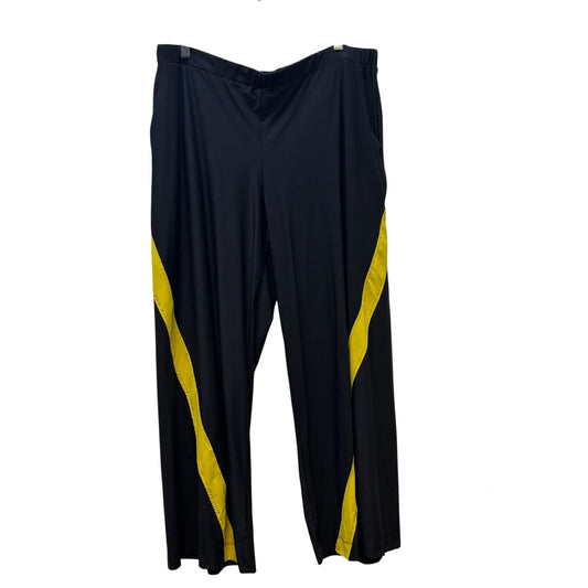 Tekbika By Alembika Yellow & Black Wide-Leg Pants Size 5/XL