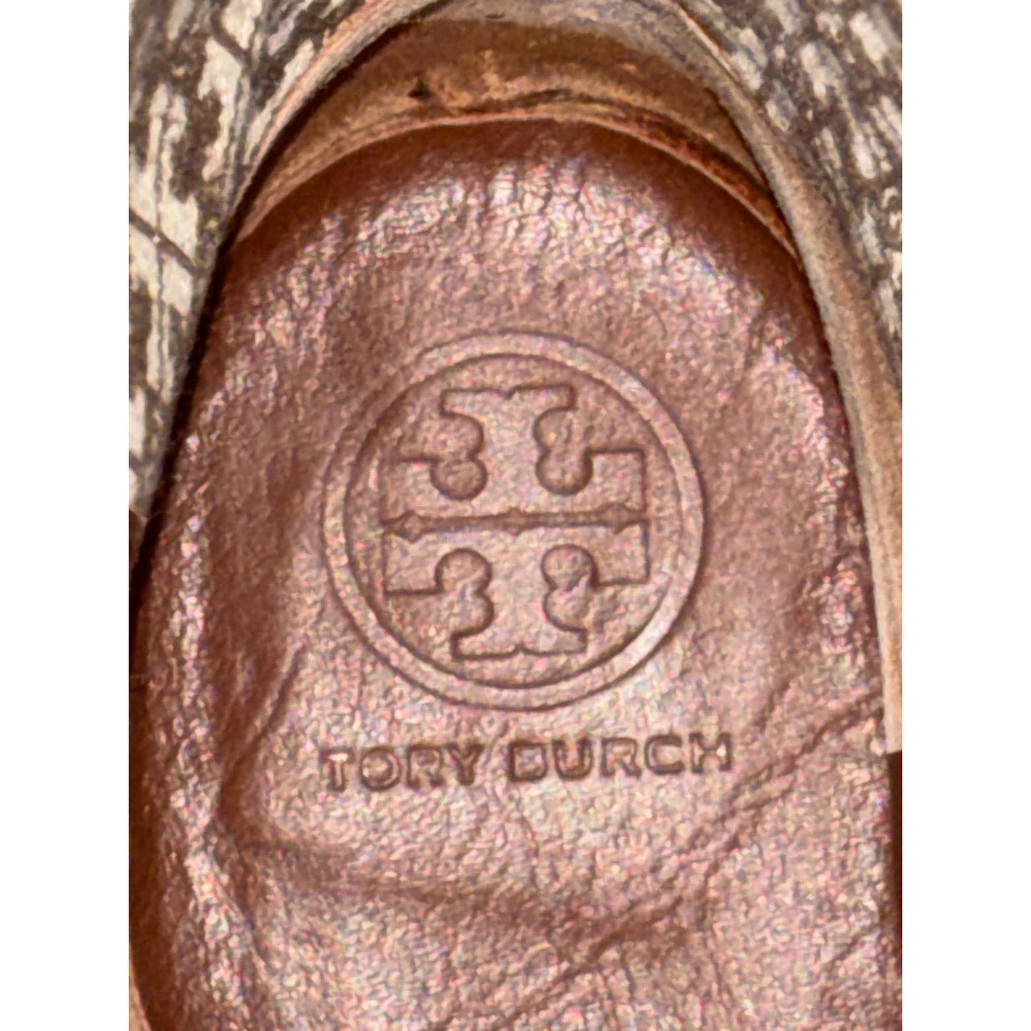 Tory Burch Brown Leather Riding Boots Size 8 With Gold Logo Detail