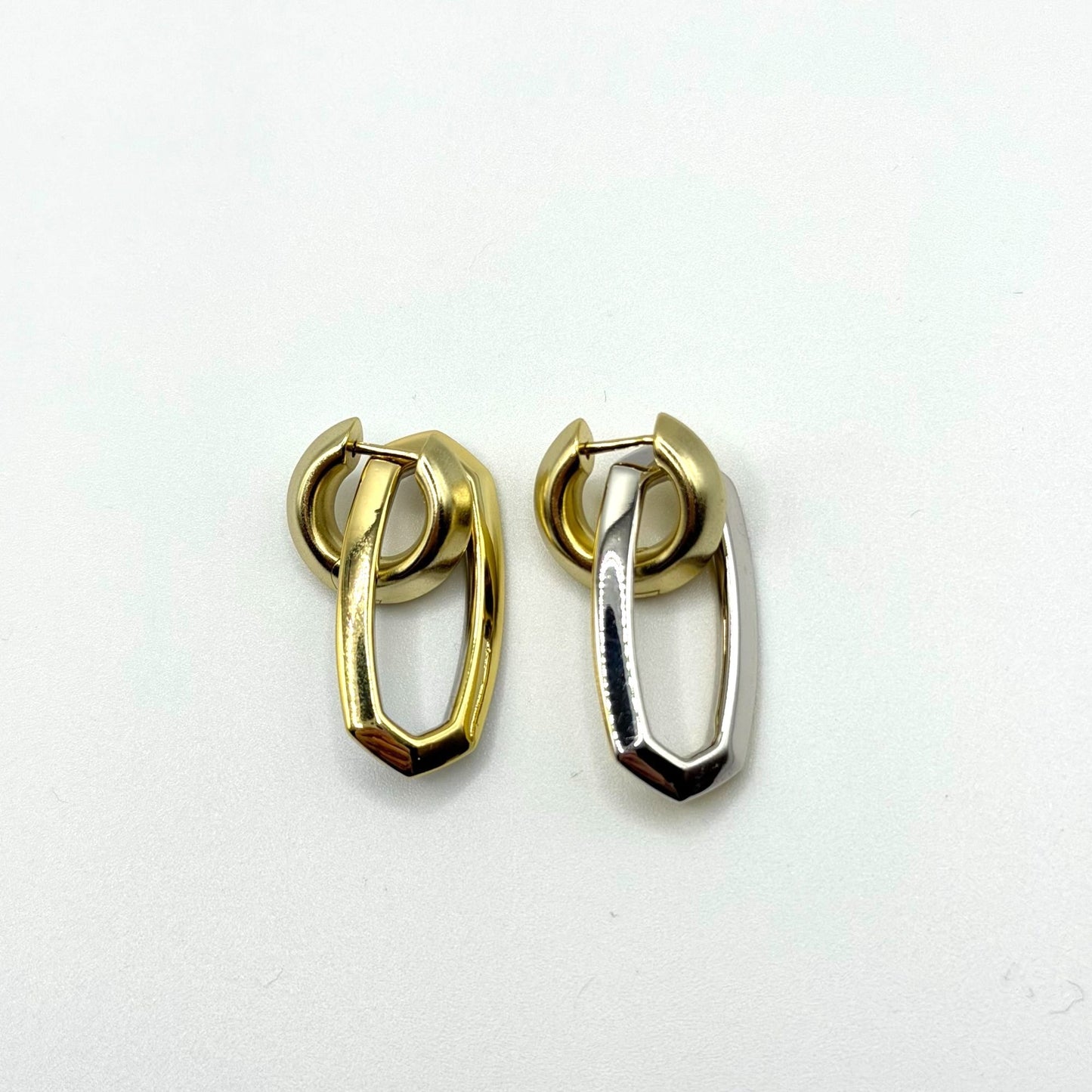 Kendra Scott Danielle Link Earrings Silver & Gold Tone