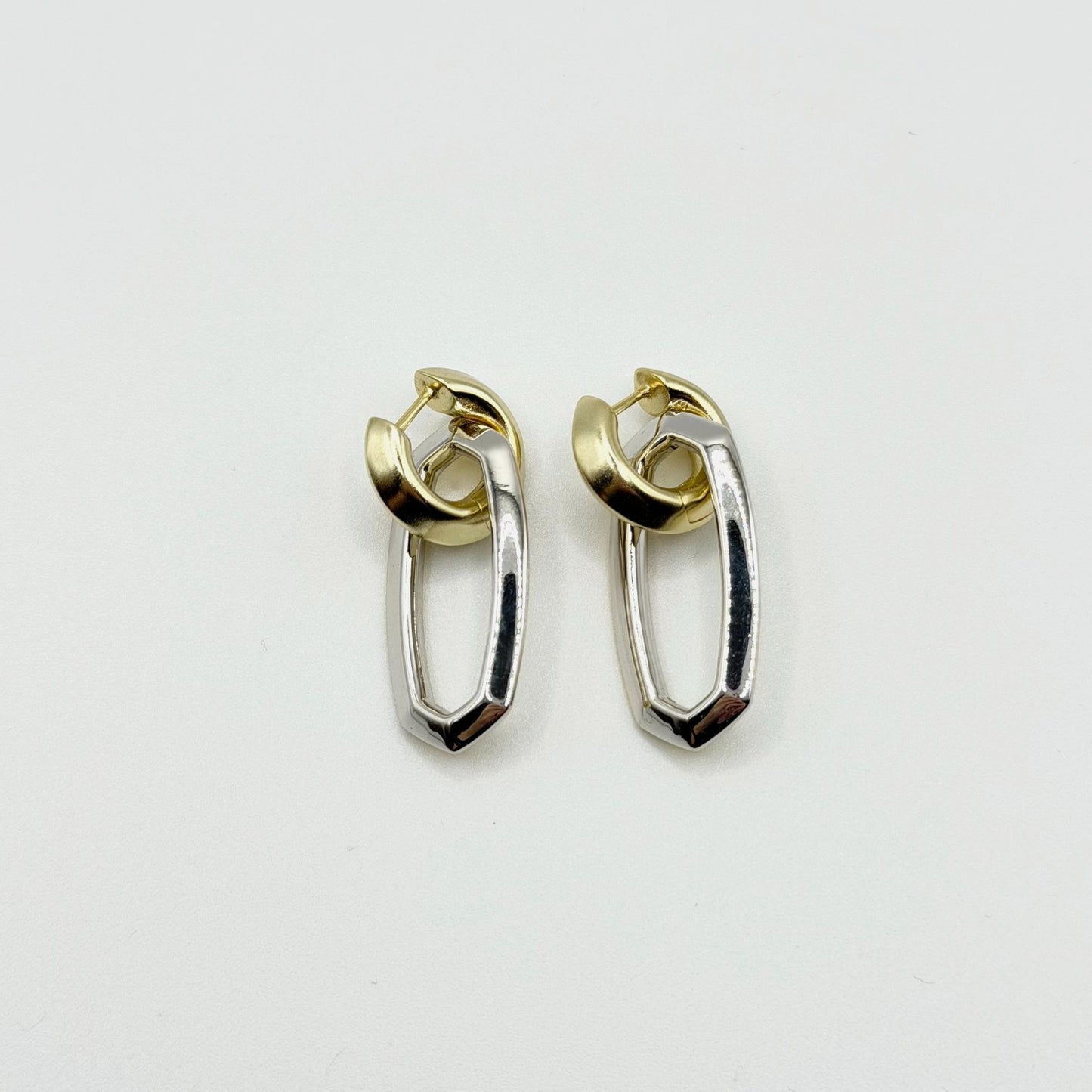 Kendra Scott Danielle Link Earrings Silver & Gold Tone