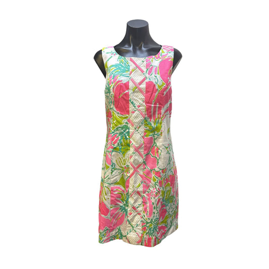 NWT Lilly Pulitzer Pink & Green Printed Sleeveless Dress Size 6