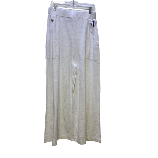 NWT Aratta Silent Journey White Pull On Wide-leg Pants Size Large