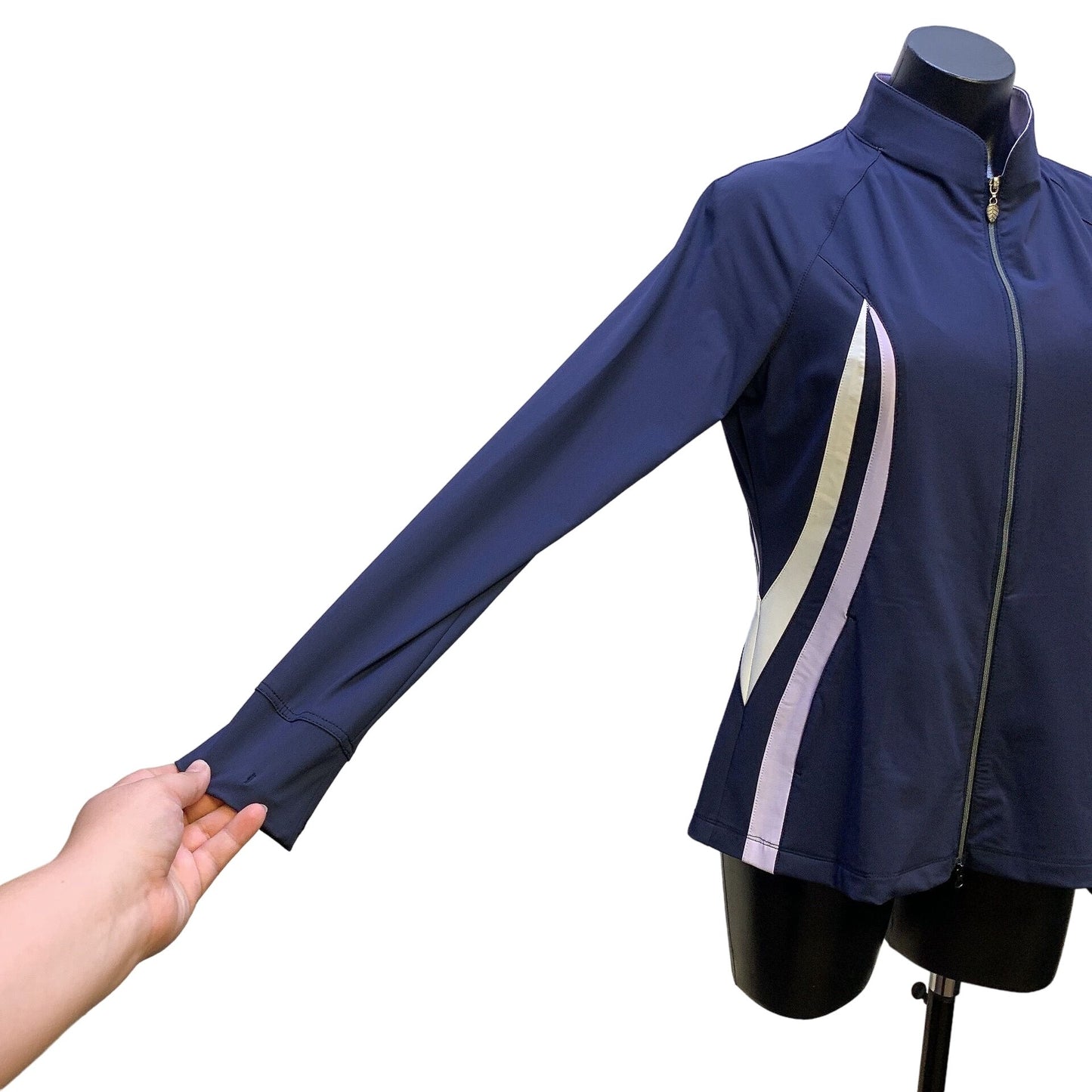 NWT Greg Norman Workout Navy Golf SolarXP Women's Performance Jacket M