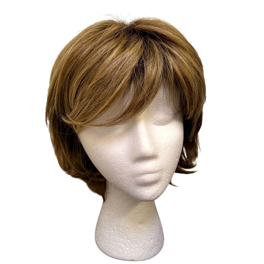 Rene Of Paris Short Layered Synthetic Wig In Blonde Highlights