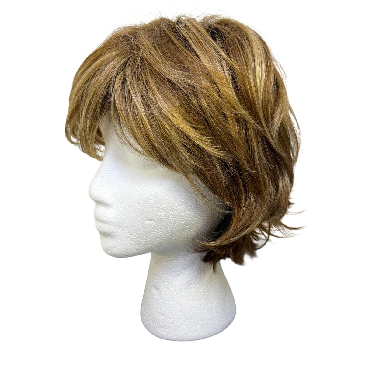 Rene Of Paris Short Layered Synthetic Wig In Blonde Highlights