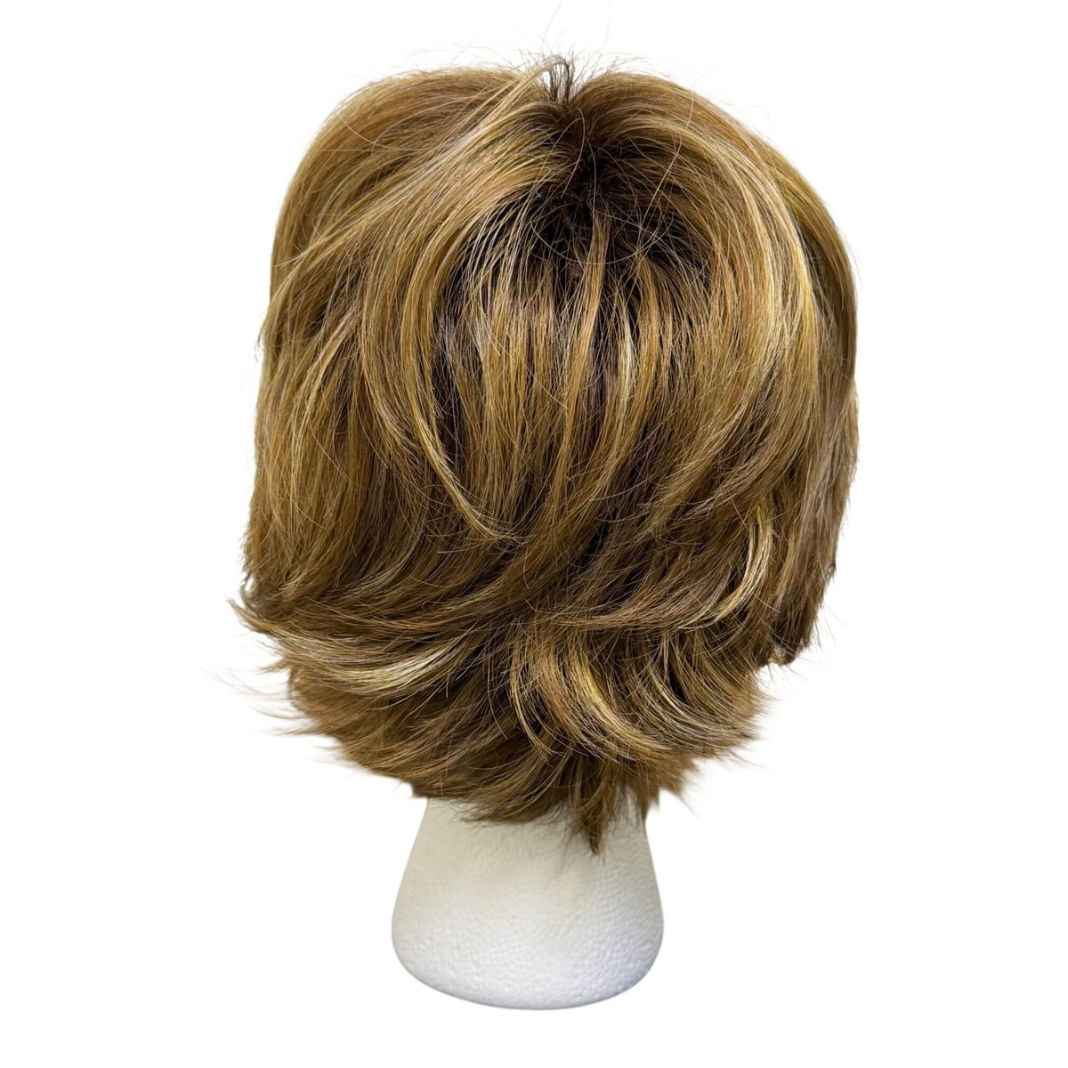 Rene Of Paris Short Layered Synthetic Wig In Blonde Highlights